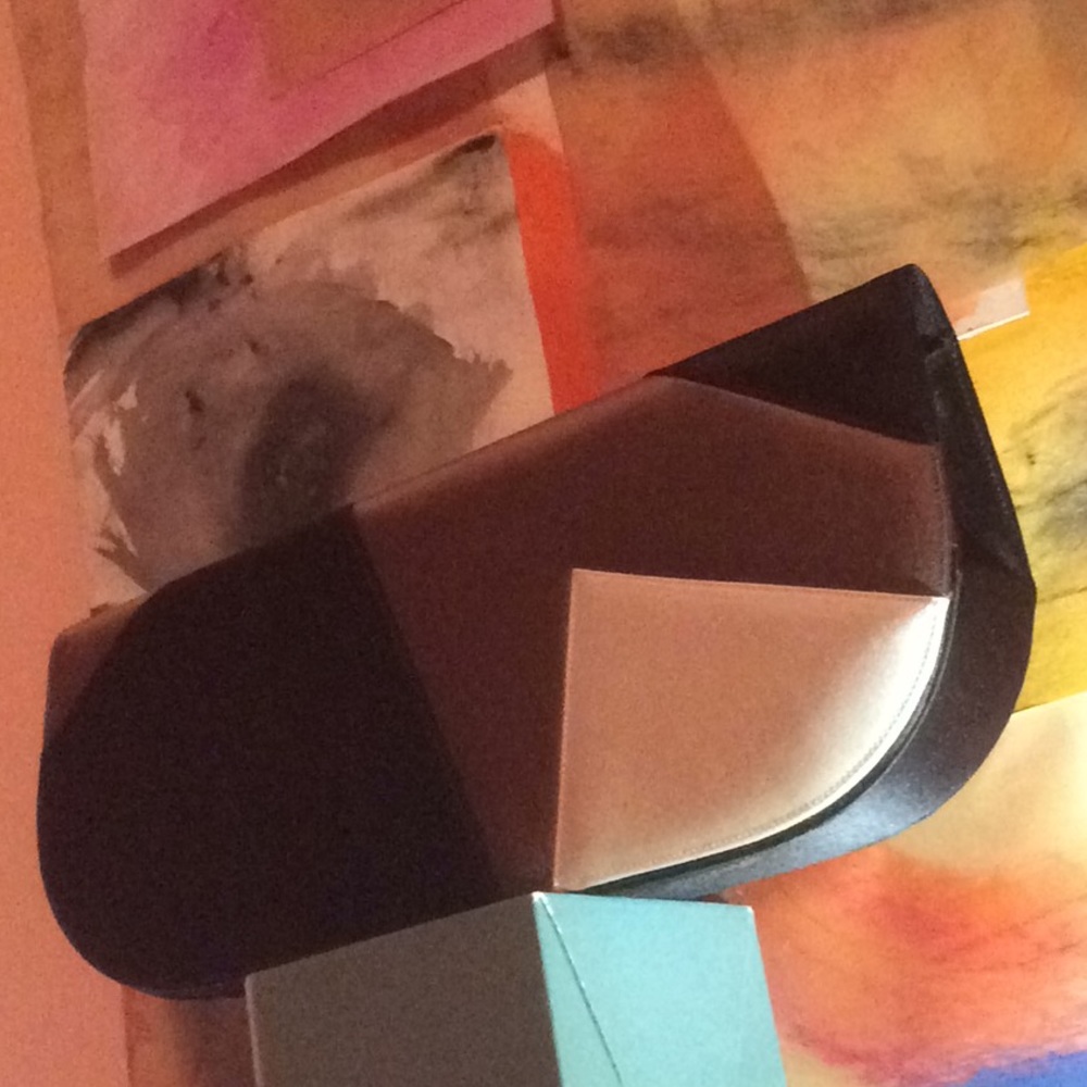 Renaud Pellegrino Large Multicolor Satin Clutch - Picture 13 of 16